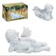 Anjo para decoração resina 10cmx7cm branco